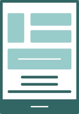 Web sayfası ikon vektör illüstrasyonu