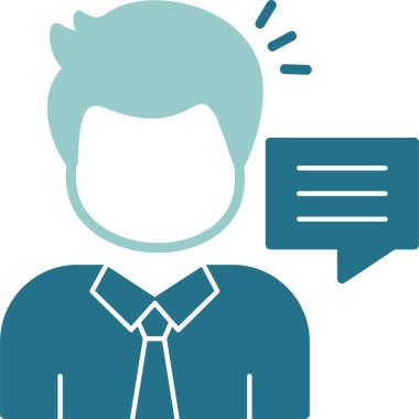 Danışmanlık simgesi vektör çizimi tasarımı