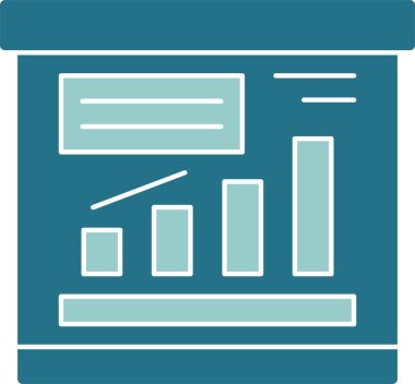 İş Planı Web basit simge illüstrasyonu