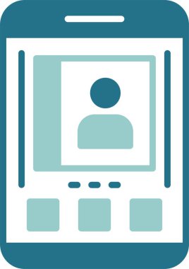 İletişim bilgileri simgesi, kartvizit ve web sitesi için vektör