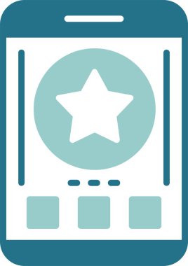 yıldız simgesi, vektör illüstrasyonu basit tasarım