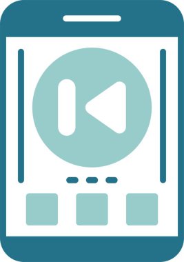 Geriye dönük simge, vektör illüstrasyonu basit tasarım