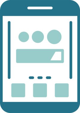 Simge yükleniyor, vektör illüstrasyonu basit tasarım