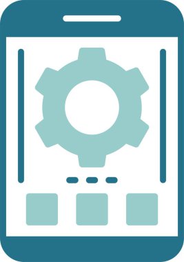 dişli simgesi, vektör illüstrasyonu basit tasarım