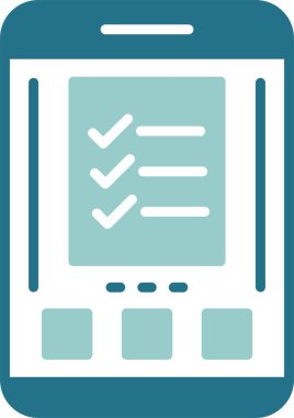 Checklist icon, vector illustration simple design