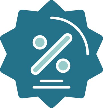 İndirim simgesi vektör illüstrasyon tasarımı