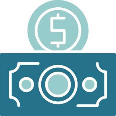 para vektör çizgisi simgesi 