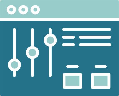 Süzgeç. Web simgesi basit illüstrasyon                                     