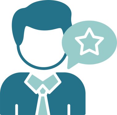 Müşteri geribildirim simgesi, vektör illüstrasyonu basit tasarım