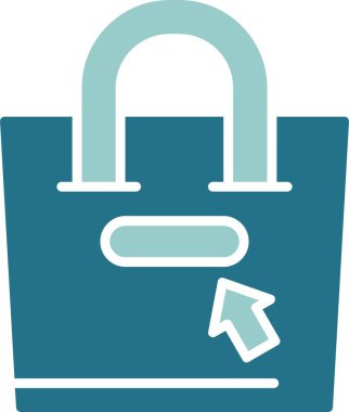 Buy Now, alışveriş poşeti simgesi, vektör illüstrasyonu 