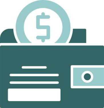 Tasarruf dolar simgesi, vektör illüstrasyon tasarımı