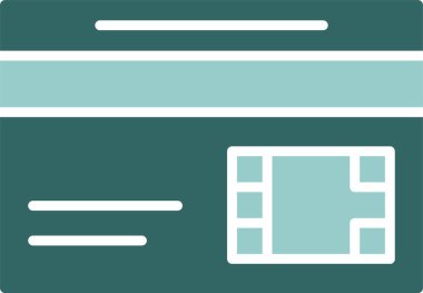 Beyaz arkaplanda çip kartı simgesi izole edildi 