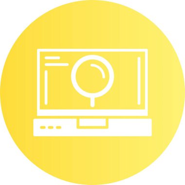 dizüstü bilgisayar simgesi, vektör illüstrasyonu basit tasarım