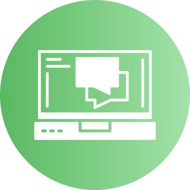 dizüstü bilgisayar simgesi, vektör illüstrasyonu basit tasarım