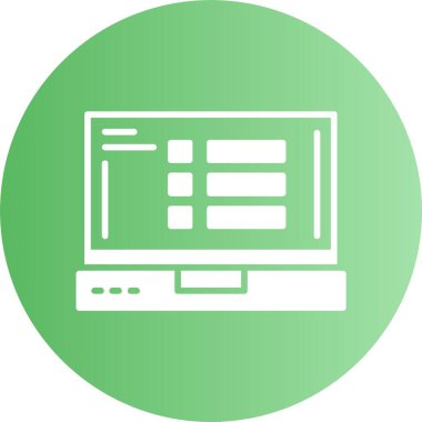 Web Menü Simgesi. Web Düğmesi kavramı. Vektör İllüstrasyonu. Düz Tasarım Biçimi