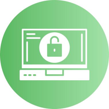 Web simgesi, vektör çizim kilidini