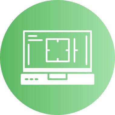 Kamera. Web simgesi basit illüstrasyon