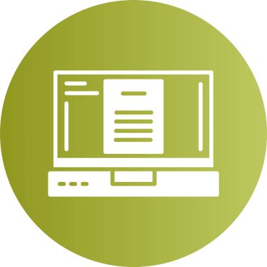 Belge. Web simgesi basit illüstrasyon