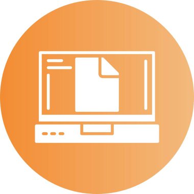 Dosya. Web simgesi basit illüstrasyon