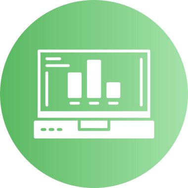 finansal grafik simgesi, vektör illüstrasyonu basit tasarım