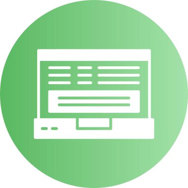 vektör dizüstü simgesi illüstrasyonu 