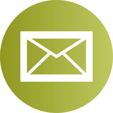 E- posta Simgesi. Vektör Resimleri Beyaz Arkaplanda İzole Edildi 