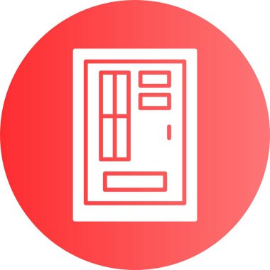 Kapı simgesinin vektör illüstrasyonu 