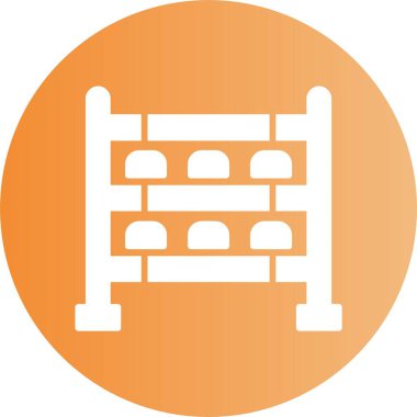 Ayakkabı Rafı ikonu vektör illüstrasyonu 