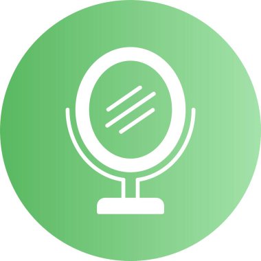 Ayna simgesi, vektör çizimi 