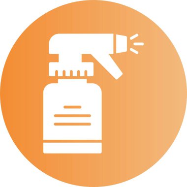 Temizleme sprey simgesi, vektör illüstrasyonu