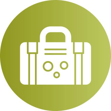 Çanta. Web basit simgesi illüstrasyonu
