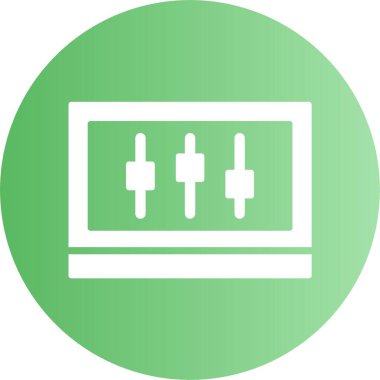 Vektör simgesi ayarlanıyor. Basit resimleme 