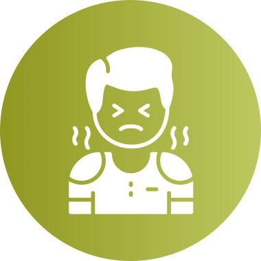 Rahatsızlık. Web simgesi basit vektör illüstrasyonu