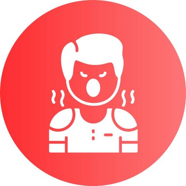 Düşmanlık. Web simgesi basit vektör illüstrasyonu