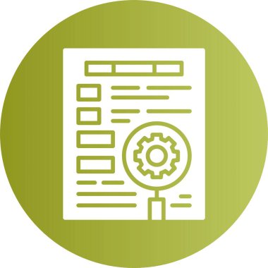 Anahtar sözcük optimizasyonu web basit simge illüstrasyonu