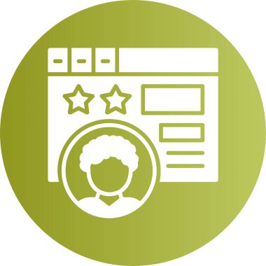 Kullanıcı deneyimi. Web basit simgesi illüstrasyonu