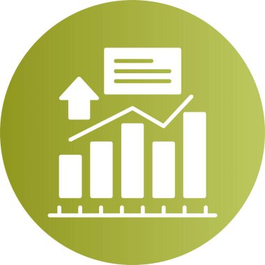 finansal grafik simgesi, vektör illüstrasyonu basit tasarım