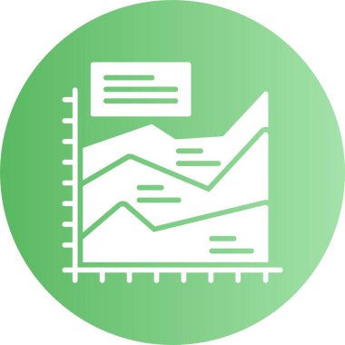 finansal grafik simgesi, vektör illüstrasyonu basit tasarım