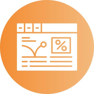 Zıplama oranı. Web basit simgesi illüstrasyonu