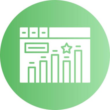  Anahtar sözcük sıralama web simgesi, basit vektör illüstrasyonu