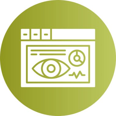 İzlenim simgesi vektör illüstrasyon tasarımı