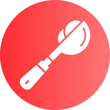 Kepçe Simgesi, Logo, İmza, Vektör İllüzyonu 