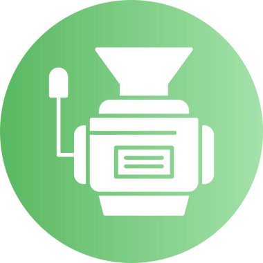 Et öğütücü ikon vektör illüstrasyon sembolü