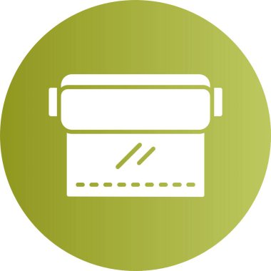 Cling Film Web basit simge illüstrasyonu