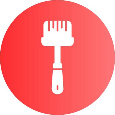 Fırça fırçası web basit simge illüstrasyonu