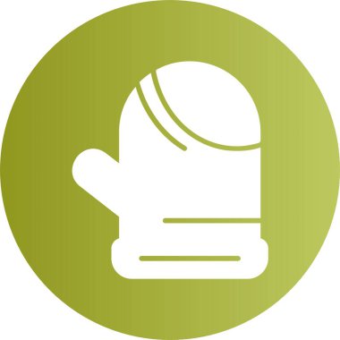 Fırın eldiveni simgesi vektör illüstrasyonu 