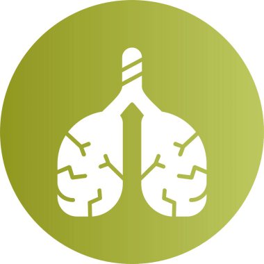 Ciğerler. Web simgesi basit illüstrasyon 