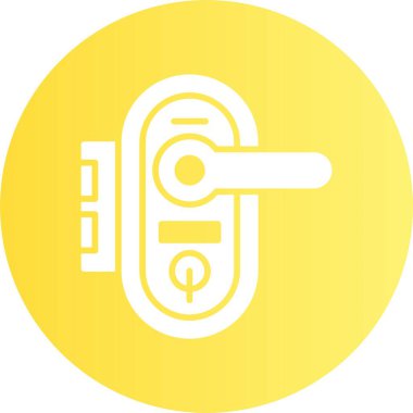 kapı kolu ikon vektör illüstrasyonu 