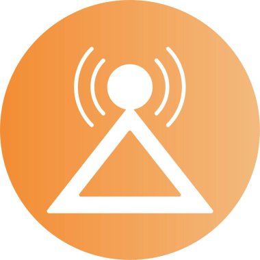 Yayın. Web simgesi basit illüstrasyon