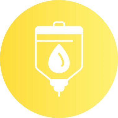  Kan torbası simgesi, basit vektör çizimi